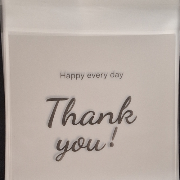 NWT 40ct. Large and Small Resealable Thank You Bags 20-3x4/20 -2.7x2.7 - Picture 6 of 6